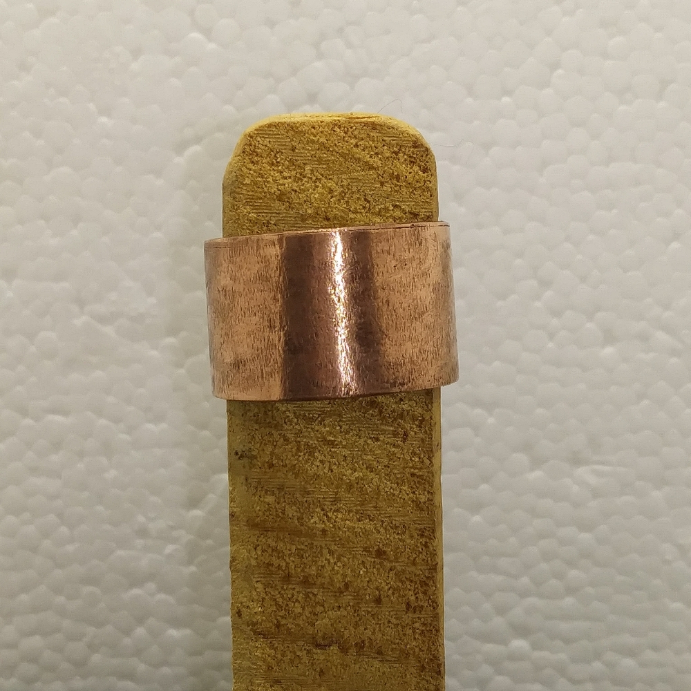 Wide copper ring 9.5